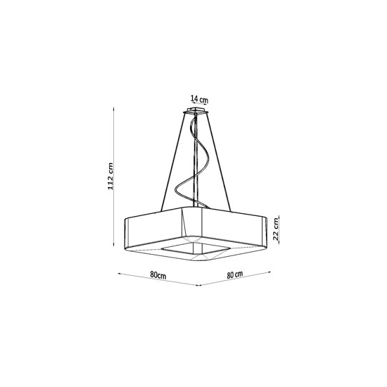 kinkiecik.pl Lampa wisząca URANO 80 SL.0828 SOLLUX LIGHTING