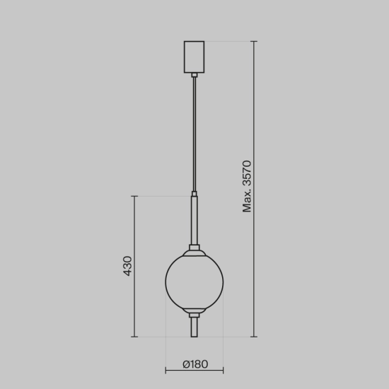 Lampa wisząca The Sixth Sense Z020PL-L6BS3K Maytoni - zdjęcie dodatkowe 7