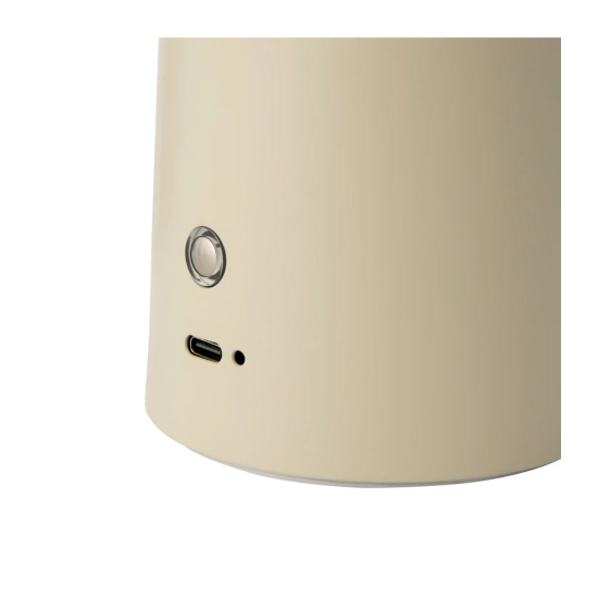 Przenośna lampa stołowa Faye - DFTP, Moodmaker™, port USB, beżowa 2420155009