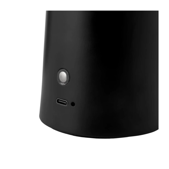 Przenośna lampa stołowa Faye - DFTP, Moodmaker™, port USB, czarna 2420155003