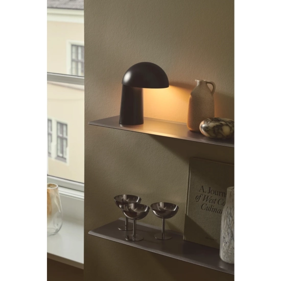 Przenośna lampa stołowa Faye - DFTP, Moodmaker™, port USB, czarna 2420155003