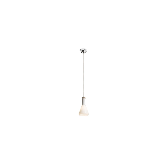 PULIRE CON wisząca szkło opalowe/drewno/chrom 230V E14 28W R12663 Rendl light studio