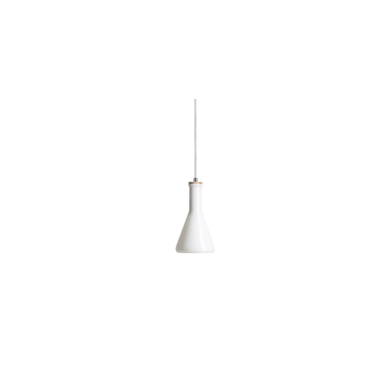 PULIRE CON wisząca szkło opalowe/drewno/chrom 230V E14 28W R12663 Rendl light studio