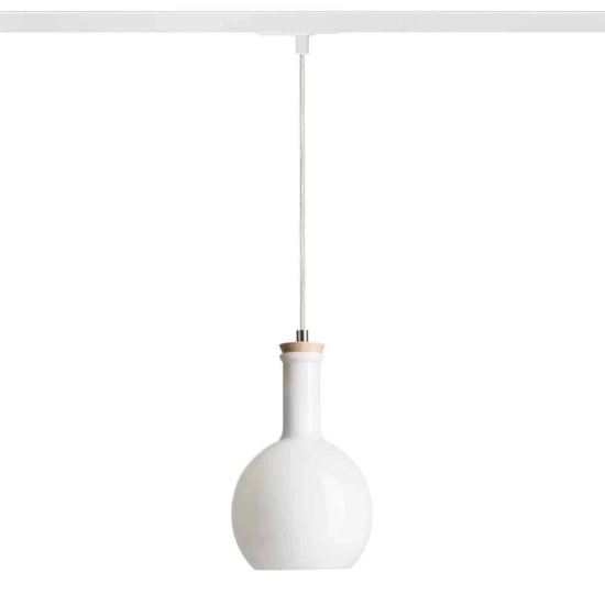 kinkiecik.pl PULIRE RD do szyny 1-faz szkło opalowe/drewno 230V E14 28W R13210 Rendl light studio
