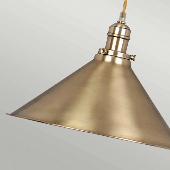 Lampa wisząca z regulacją długości Provence – 1 źródło światła – Stary mosiądz PV-P-AGB Elstead Lighting