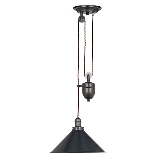 kinkiecik.pl Lampa wisząca z regulacją długości Provence – 1 źródło światła – Stary brąz PV-P-OB Elstead Lighting