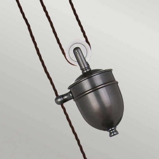Lampa wisząca z regulacją długości Provence – 1 źródło światła – Stary brąz PV-P-OB Elstead Lighting