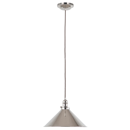 kinkiecik.pl Lampa wisząca Provence – 1 źródło światła – Polerowany nikiel PV-SP-PN Elstead Lighting