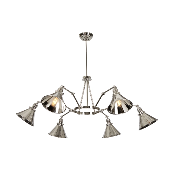 kinkiecik.pl Żyrandol Provence – 6 źródeł światła – Polerowany nikiel PV6-PN Elstead Lighting