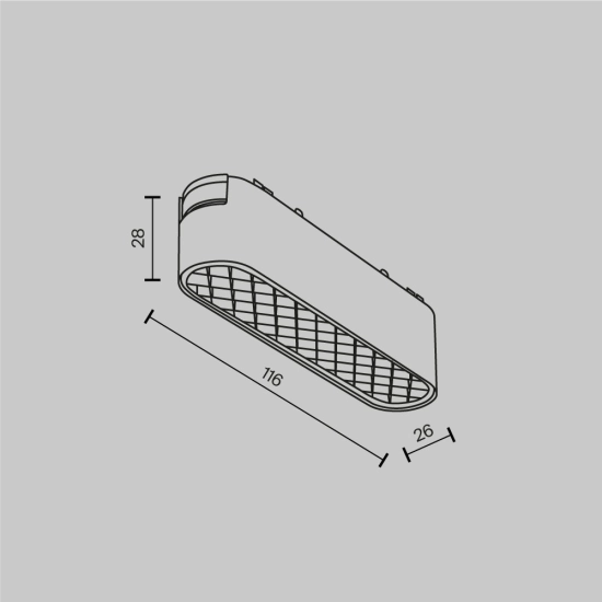 Lampa szynowa Basis Grid Radity 3000K 6W 60° TR084-1-6W3K-B Maytoni - zdjęcie dodatkowe 4