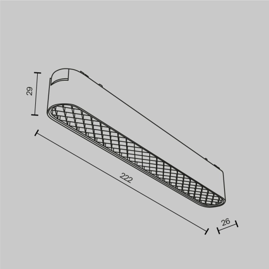 Lampa szynowa Basis Grid Radity 4000K 12W 60° TR084-1-12W4K-W Maytoni - zdjęcie dodatkowe 4