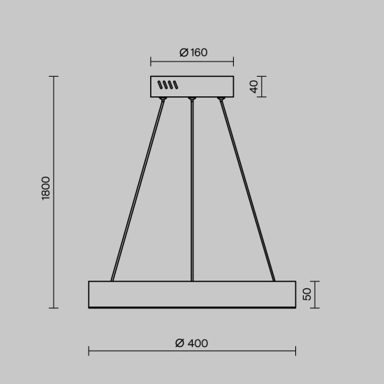 Lampa wisząca Saturno MOD415PL-L36BS4K Maytoni - zdjęcie dodatkowe 5