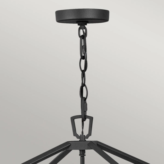 Latarnia wisząca Alford Place – 4 źródła światła – Czarna QN-ALFORD-PLACE-4P-MB IP44 Elstead Lighting
