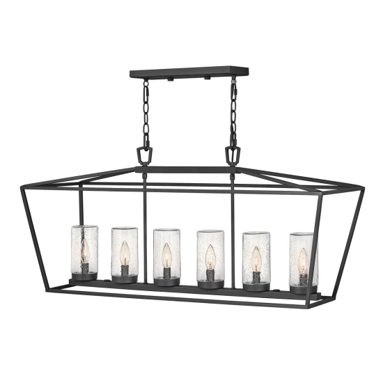 kinkiecik.pl Latarnia wisząca Alford Place – 6 źródeł światła – Czarna QN-ALFORD-PLACE-6P-MB IP44 Elstead Lighting