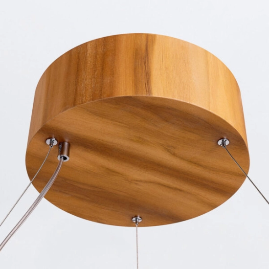 Lampa wisząca LED Angular QN-ANGULAR-RING-LED-80-TEAK Elstead Lighting