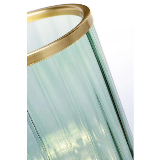 Lampa stołowa Arno – 1 źródło światła – Stary mosiądz i zielone szkło QN-ARNO-GREEN-AB Elstead Lighting