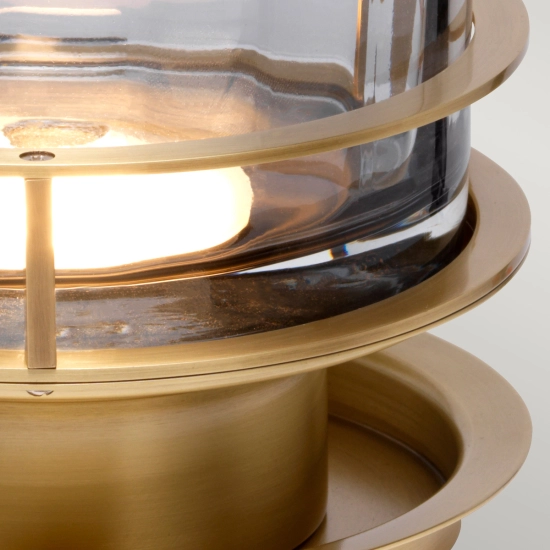 Lampa stołowa Arno – 1 źródło światła – Stary mosiądz i przydymione szkło QN-ARNO-SMOKE-AB Elstead Lighting