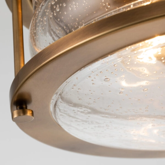 Plafon Ashlandbay – 2 źródła światła – Naturalny mosiądz QN-ASHLANDBAY-F-NBR-BATH Elstead Lighting