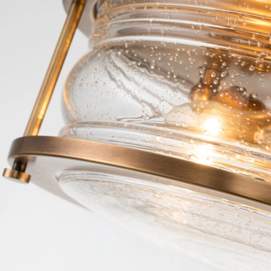 Plafon Ashlandbay – 2 źródła światła – Naturalny mosiądz QN-ASHLANDBAY-F-NBR-BATH Elstead Lighting