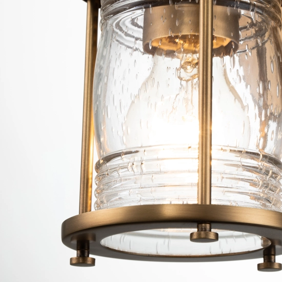 Kinkiet Ashlandbay – 1 źródło światła – Naturalny mosiądz QN-ASHLANDBAY1-NBR-BATH Elstead Lighting