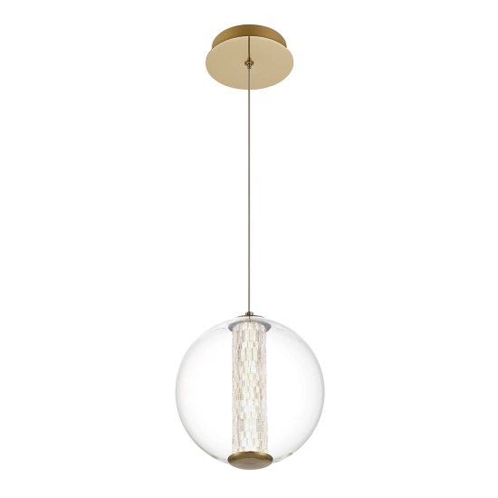 Lampa wisząca Atomo – 1 źródło światła – Złoty QN-ATOMO-1P-BG Elstead Lighting