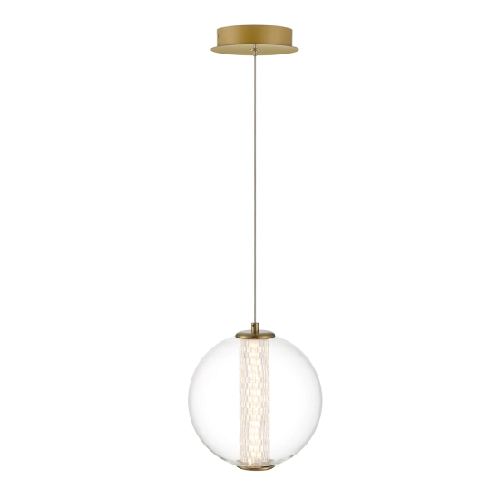 Lampa wisząca Atomo – 1 źródło światła – Złoty QN-ATOMO-1P-BG Elstead Lighting