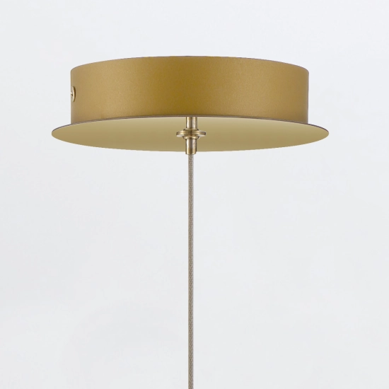 Lampa wisząca Atomo – 1 źródło światła – Złoty QN-ATOMO-1P-BG Elstead Lighting