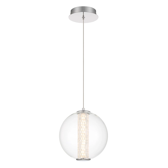 Lampa wisząca Atomo – 1 źródło światła – Polerowany chrom QN-ATOMO-1P-PC Elstead Lighting