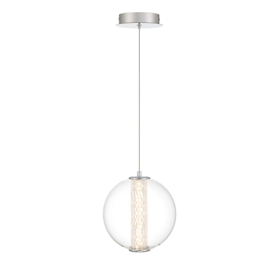 Lampa wisząca Atomo – 1 źródło światła – Polerowany chrom QN-ATOMO-1P-PC Elstead Lighting