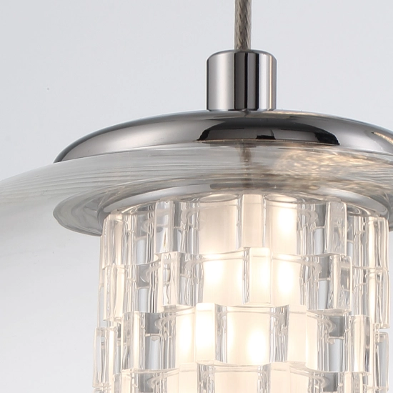 Lampa wisząca Atomo – 1 źródło światła – Polerowany chrom QN-ATOMO-1P-PC Elstead Lighting