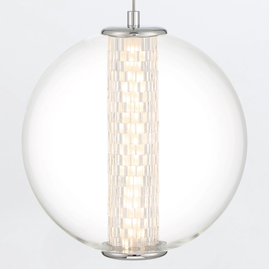 Lampa wisząca Atomo – 1 źródło światła – Polerowany chrom QN-ATOMO-1P-PC Elstead Lighting
