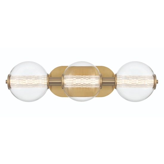 Kinkiet Atomo – 3 źródła światła – Złoty QN-ATOMO-3W-BG Elstead Lighting