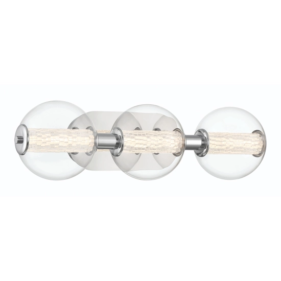 Kinkiet Atomo – 3 źródła światła – Polerowany chrom QN-ATOMO-3W-PC Elstead Lighting
