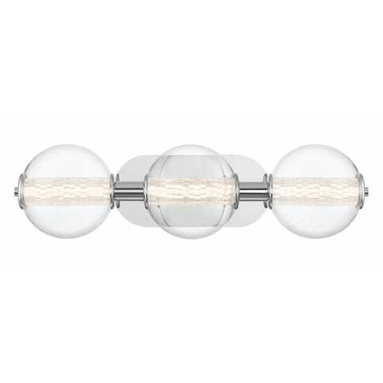 Kinkiet Atomo – 3 źródła światła – Polerowany chrom QN-ATOMO-3W-PC Elstead Lighting