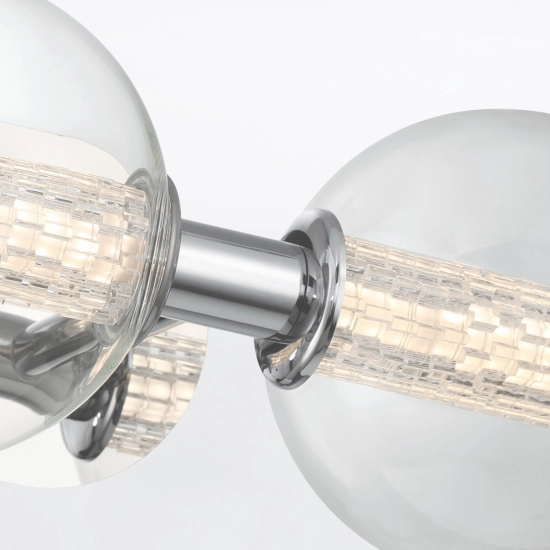 Kinkiet Atomo – 3 źródła światła – Polerowany chrom QN-ATOMO-3W-PC Elstead Lighting