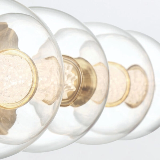 Kinkiet Atomo – 4 źródła światła – Złoty QN-ATOMO-4W-BG Elstead Lighting