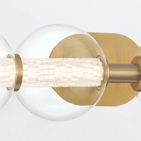 Kinkiet Atomo – 4 źródła światła – Złoty QN-ATOMO-4W-BG Elstead Lighting