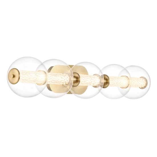Kinkiet Atomo – 5 źródeł światła – złoty QN-ATOMO-5W-BG Elstead Lighting