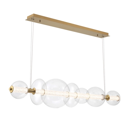 Lampa wyspowa Atomo – 7 źródeł światła – Złoty QN-ATOMO-LP7-BG Elstead Lighting