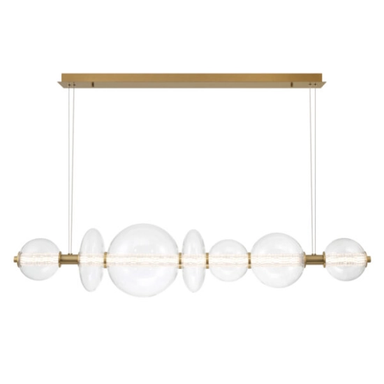 Lampa wyspowa Atomo – 7 źródeł światła – Złoty QN-ATOMO-LP7-BG Elstead Lighting
