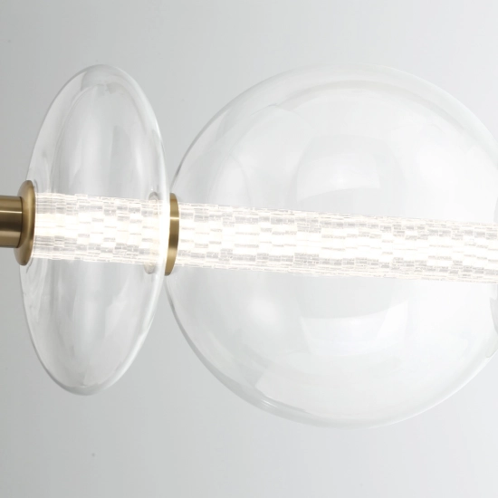 Lampa wyspowa Atomo – 7 źródeł światła – Złoty QN-ATOMO-LP7-BG Elstead Lighting