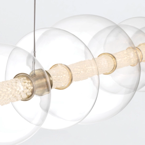 Lampa wyspowa Atomo – 7 źródeł światła – Złoty QN-ATOMO-LP7-BG Elstead Lighting