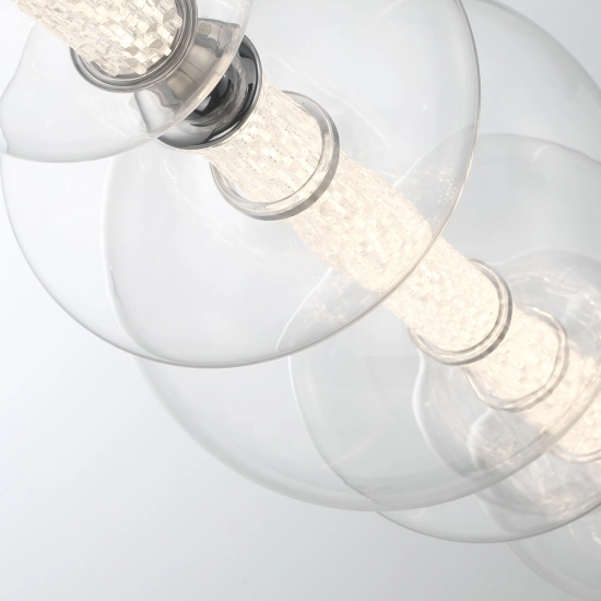 Lampa wyspowa Atomo – 7 źródeł światła – Polerowany chrom QN-ATOMO-LP7-PC Elstead Lighting