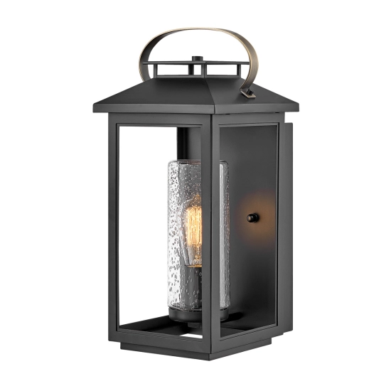 kinkiecik.pl Średni kinkiet Atwater – 1 źródło światła – Czarny QN-ATWATER-M-BK Elstead Lighting