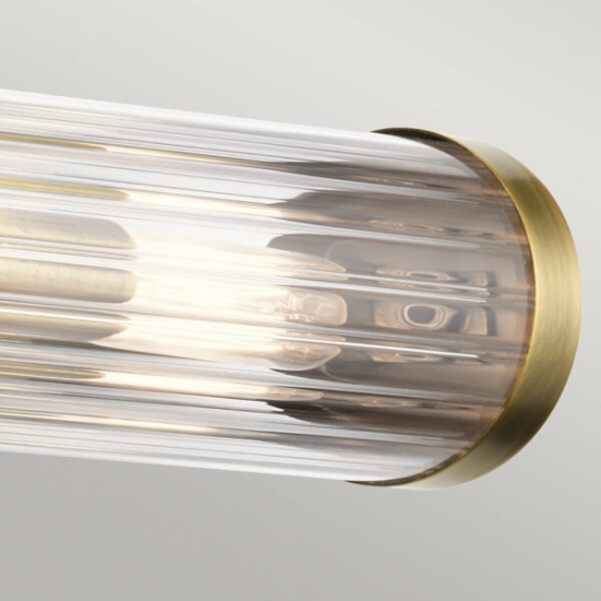 Kinkiet Azores – 2 źródła światła – Naturalny mosiądz QN-AZORES2-NBR Elstead Lighting