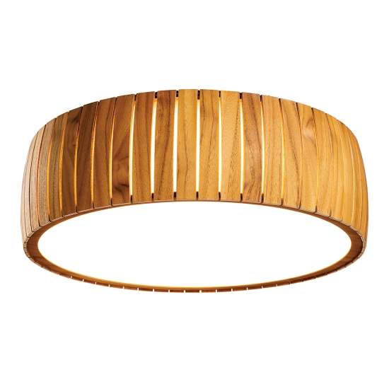 Plafon LED Barrel QN-BARREL-F-LED-50-TEAK Elstead Lighting