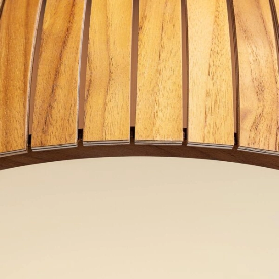 Plafon LED Barrel QN-BARREL-F-LED-50-TEAK Elstead Lighting