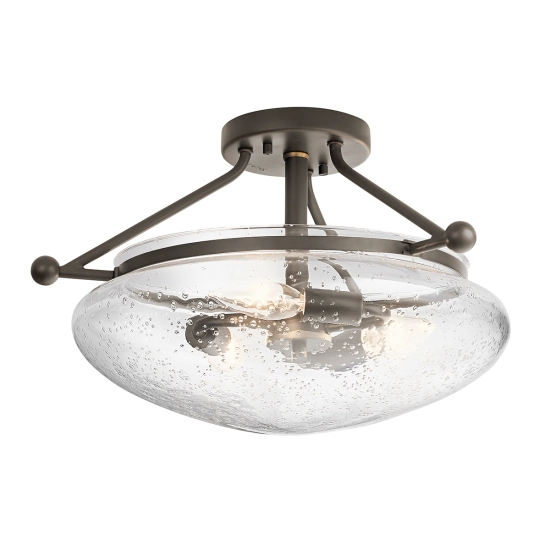 kinkiecik.pl Półplafon Belle – 3 źródła światła – Stary brąz QN-BELLE-SF-OZ Elstead Lighting