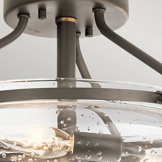 Półplafon Belle – 3 źródła światła – Stary brąz QN-BELLE-SF-OZ Elstead Lighting