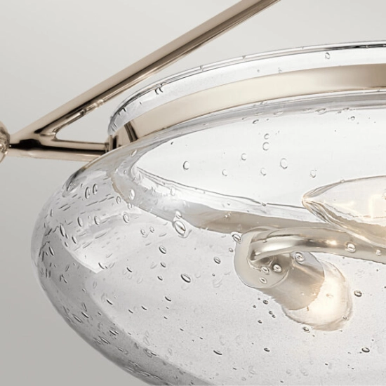 Półplafon Belle – 3 źródła światła – Polerowany nikiel QN-BELLE-SF-PN Elstead Lighting